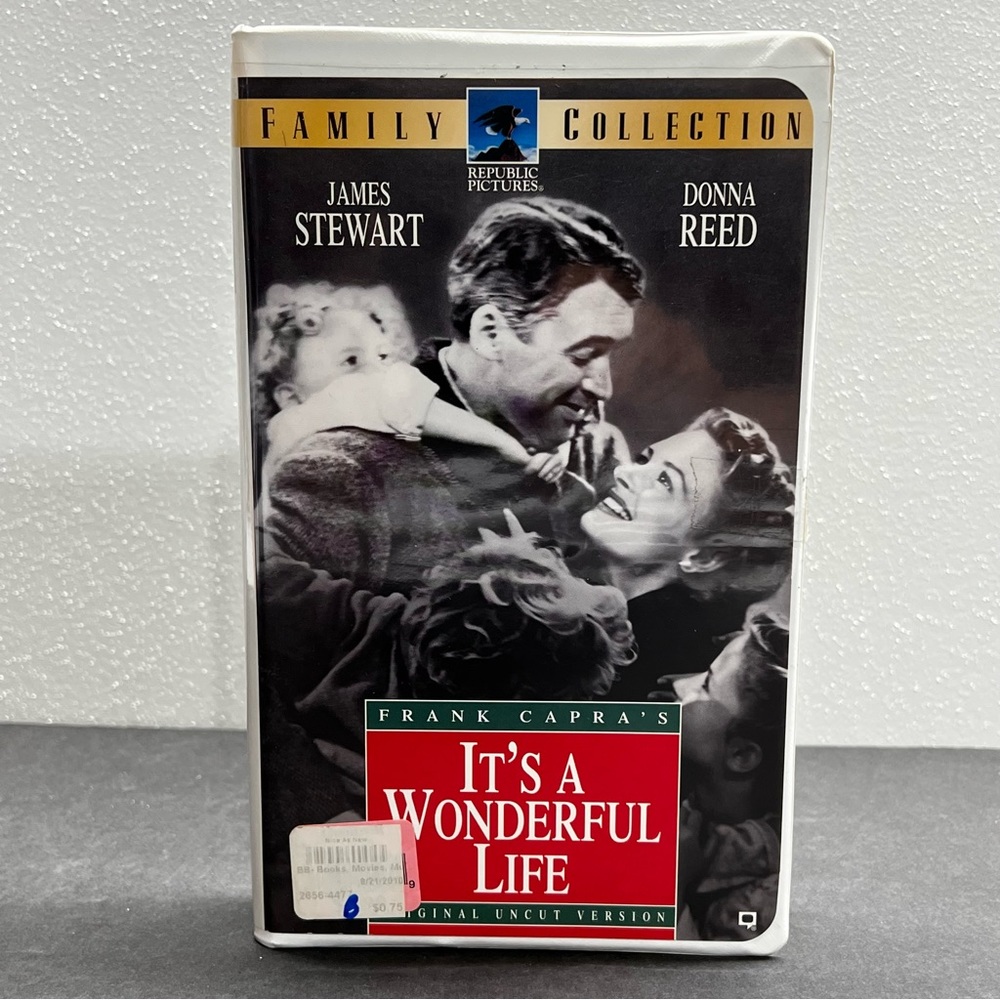 Its a Wonderful Life (VHS, 1993) James Stewart Donna Reed Frank Capra X5